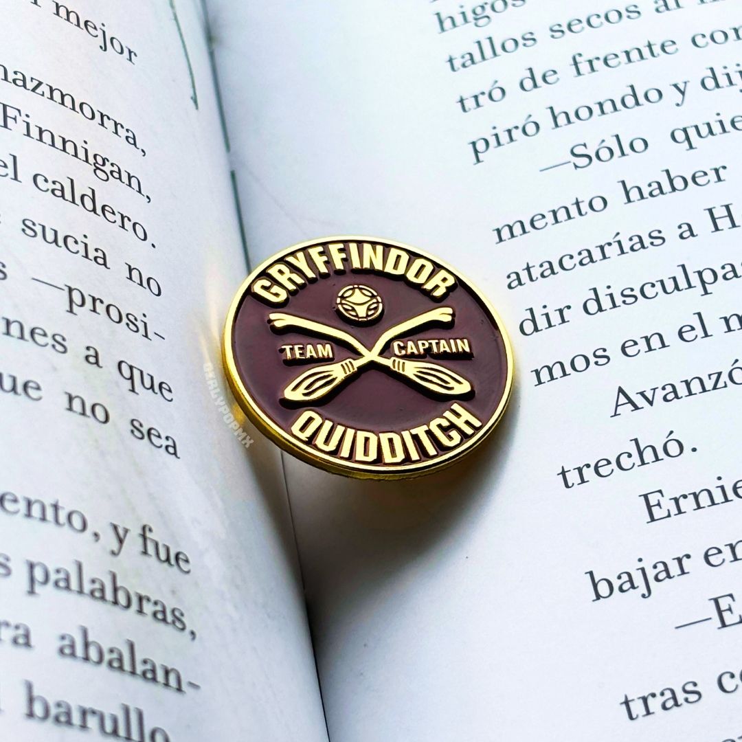 Pin Broche Placa Team Gryffindor Quidditch