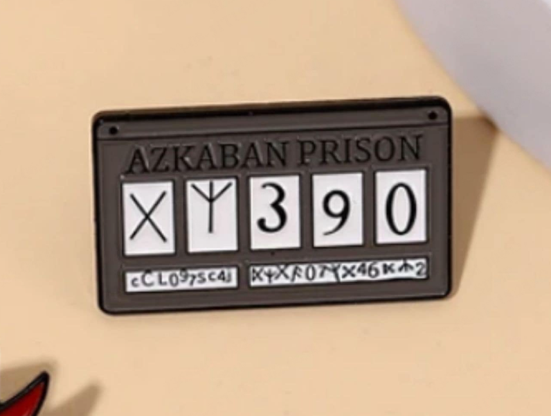Pin placa prisionero de Azkaban