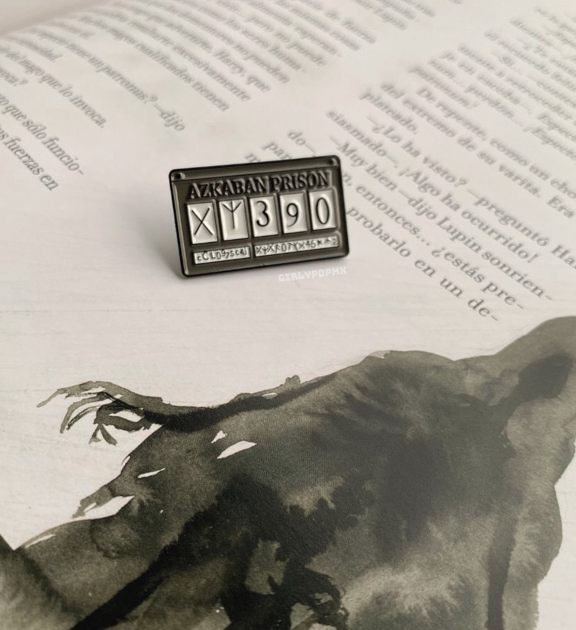 Pin placa prisionero de Azkaban